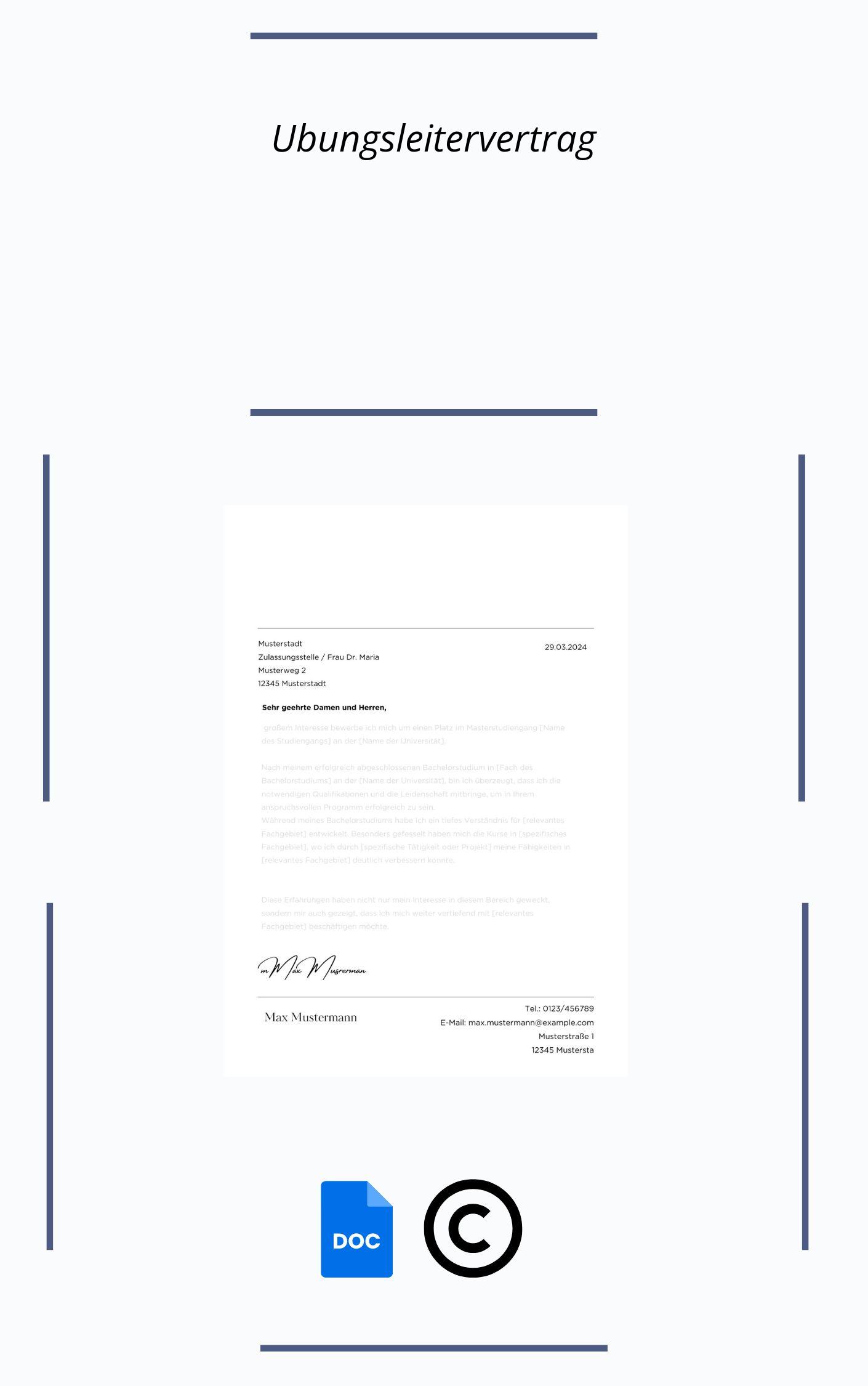 Übungsleitervertrag